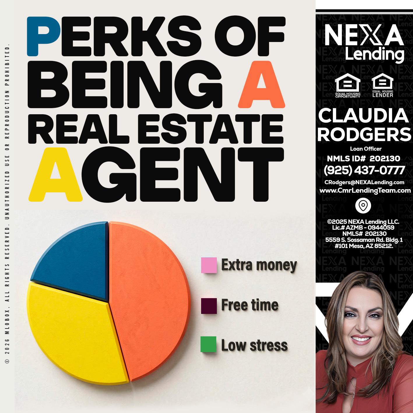 PERKS OF BEING - Claudia Rodgers -Loan Officer