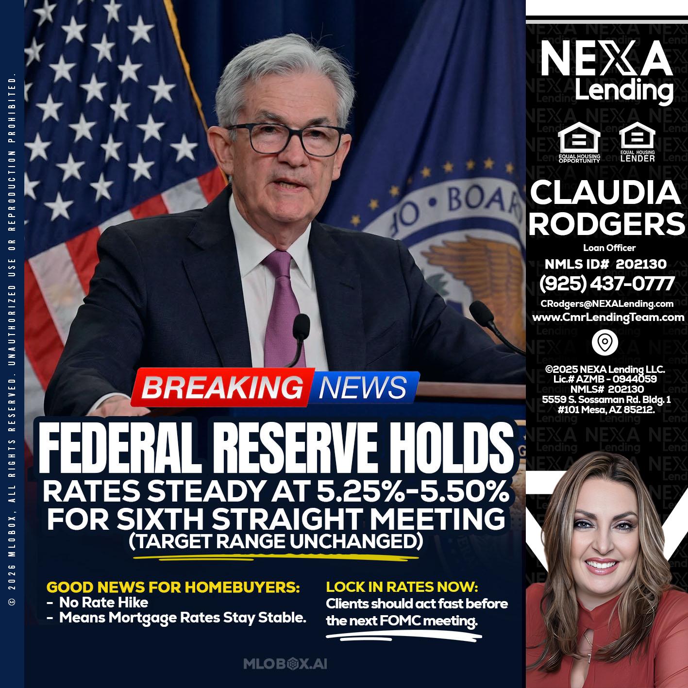 federal reserve - Claudia Rodgers -Loan Officer