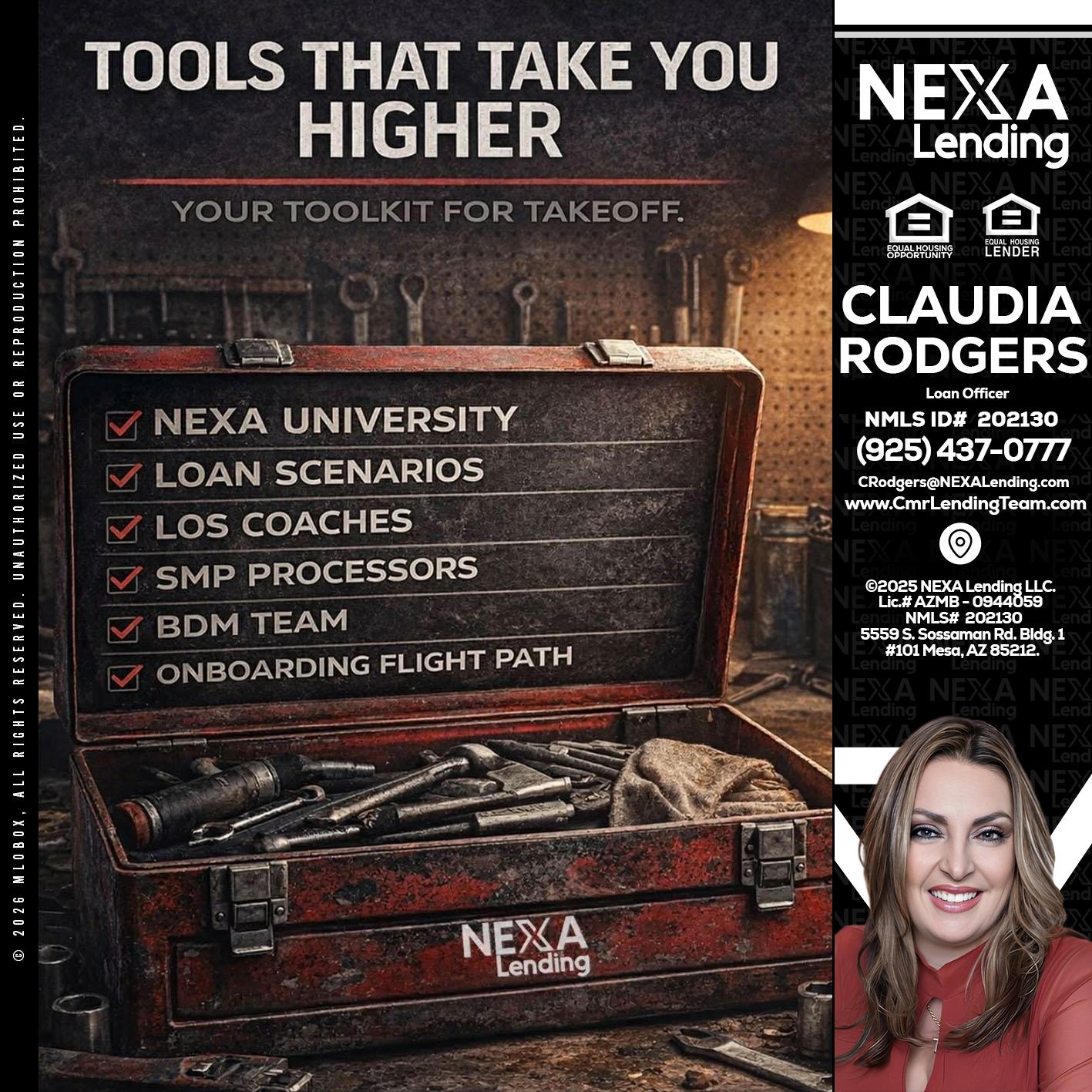 TOOLS THAT - Claudia Rodgers -Loan Officer