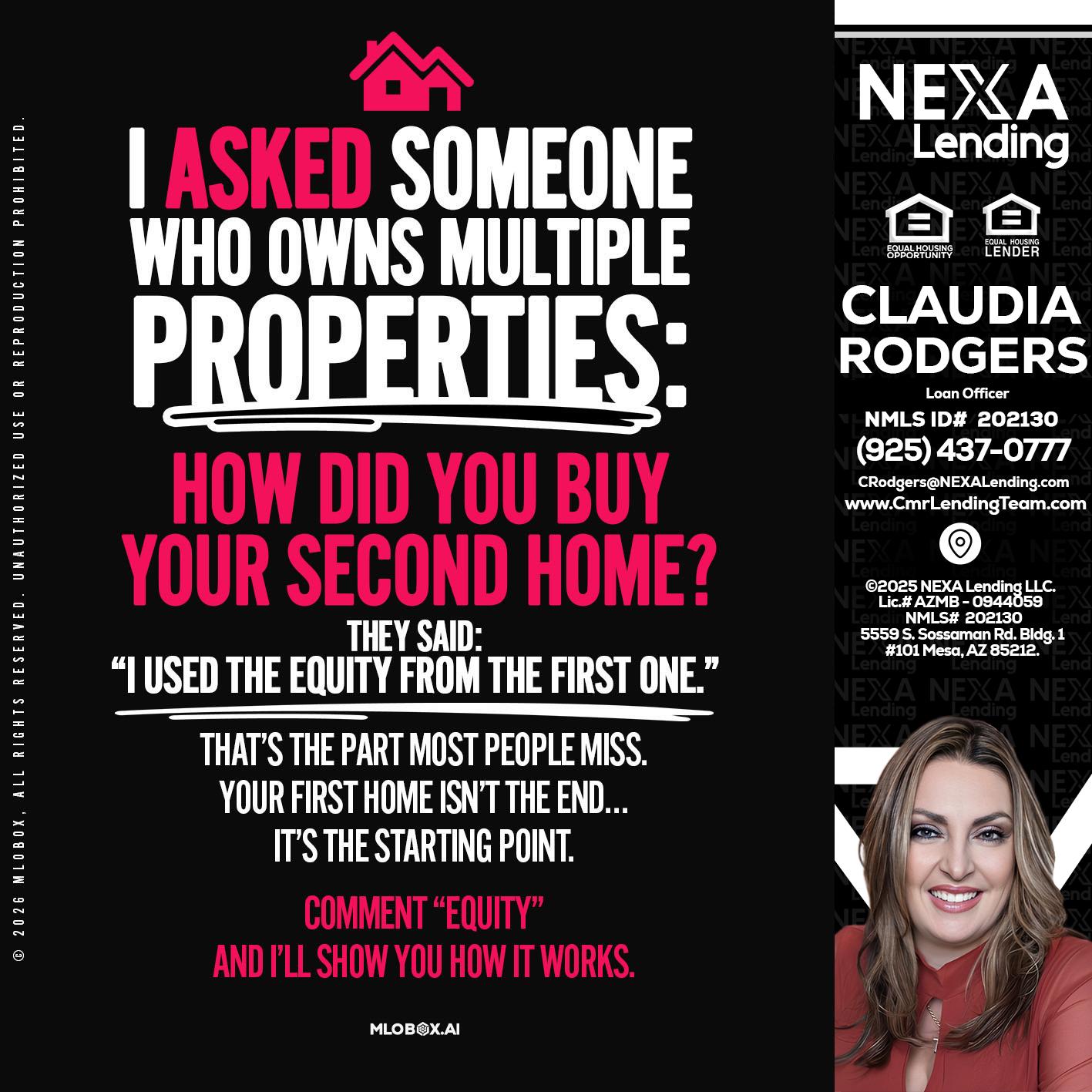 I ASKED SOMEONE - Claudia Rodgers -Loan Officer