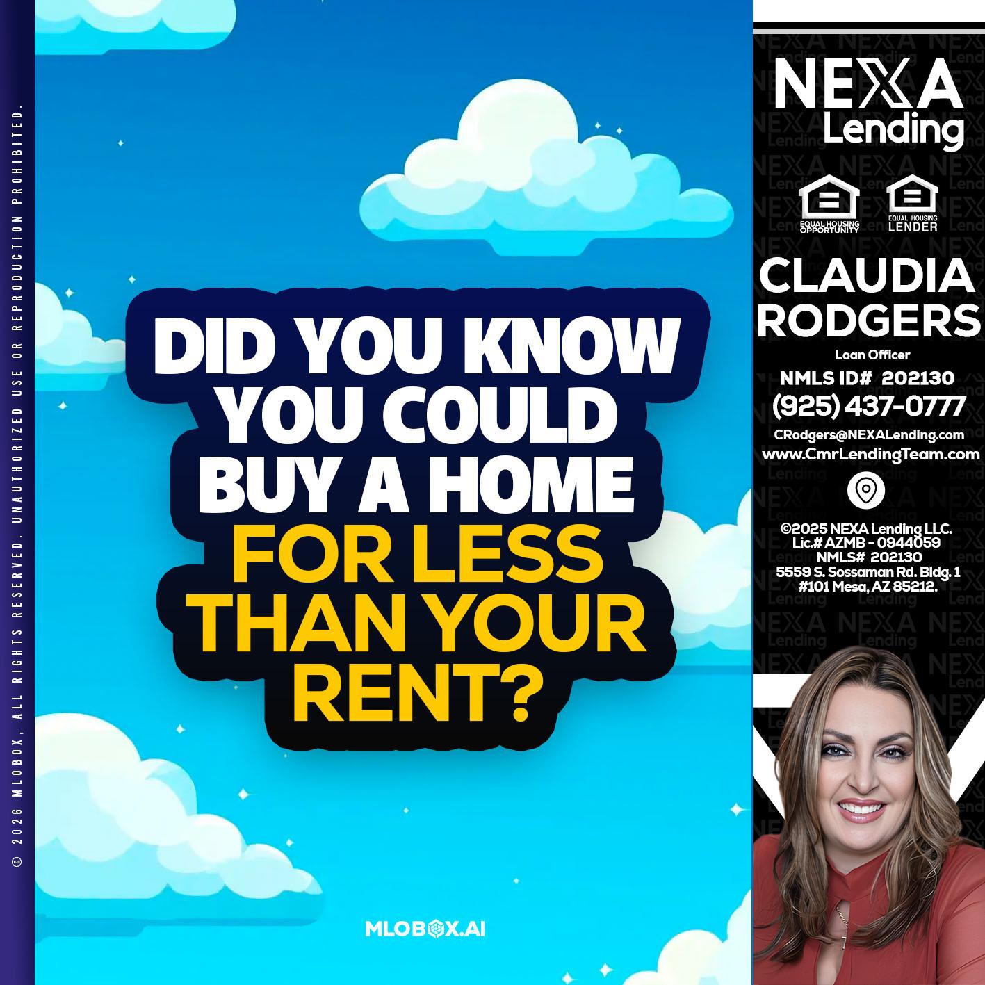 DID YOU KNOW - Claudia Rodgers -Loan Officer