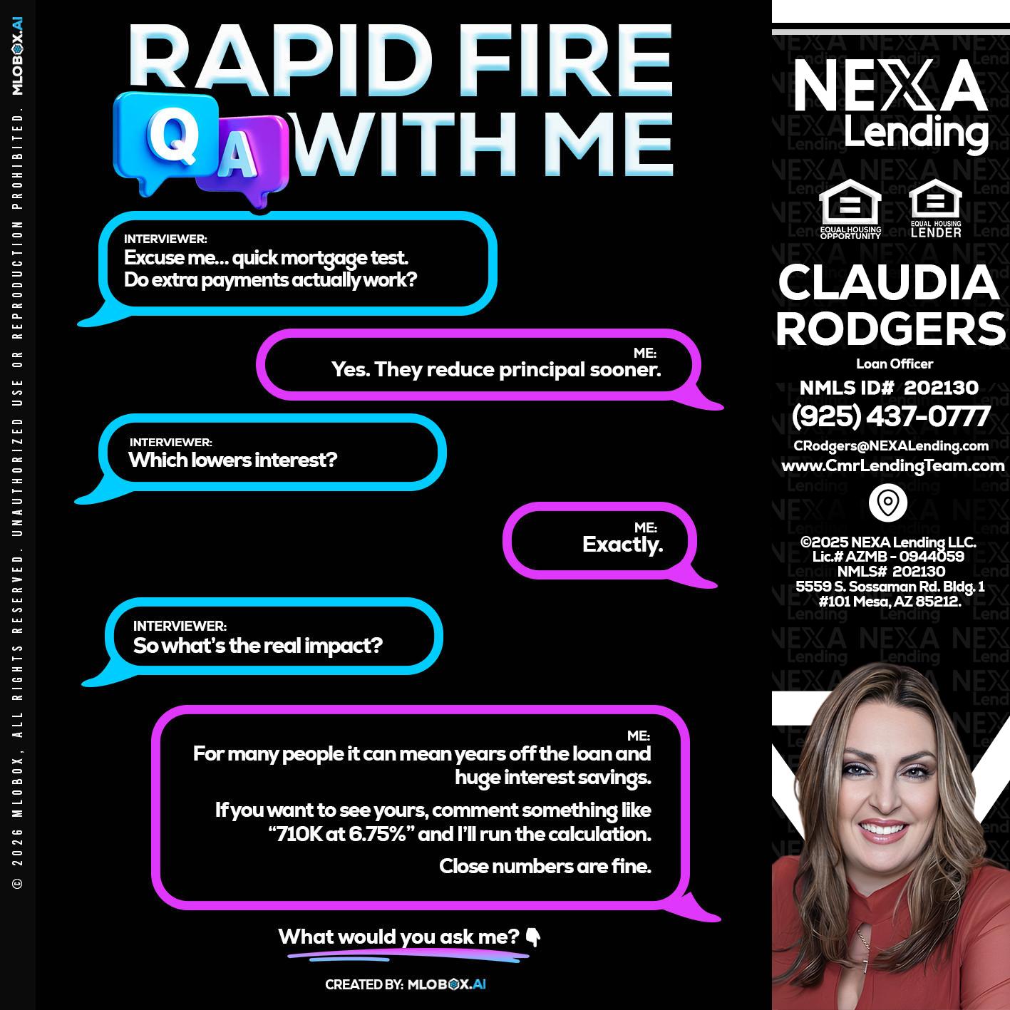 RAPID QA - Claudia Rodgers -Loan Officer