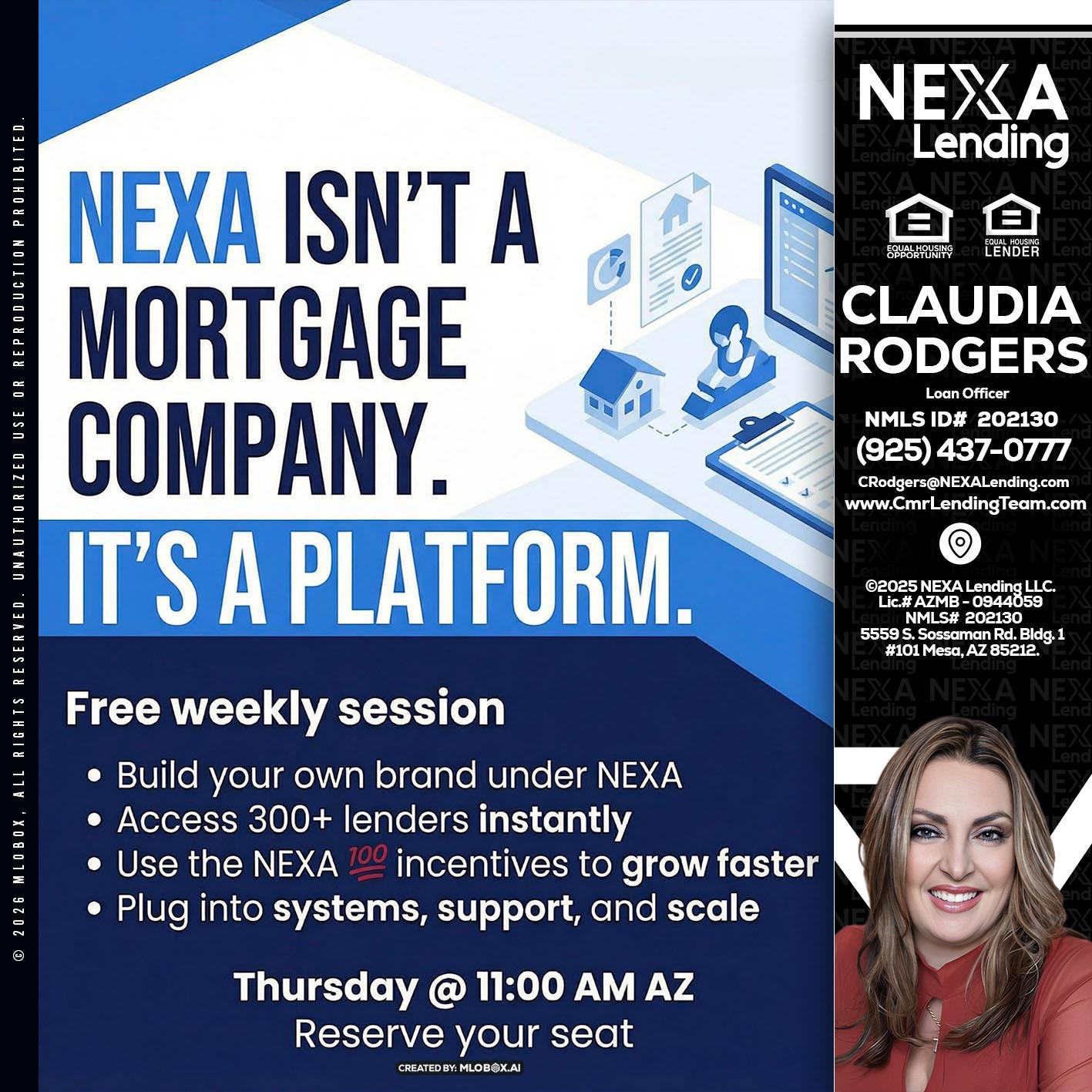 NEXA ISNT - Claudia Rodgers -Loan Officer