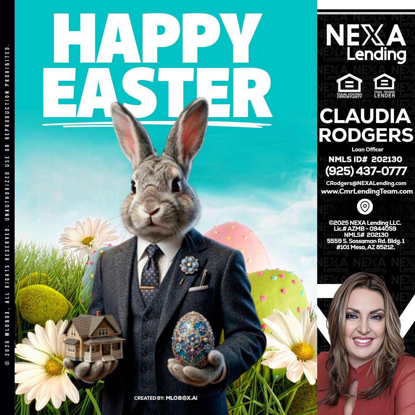 HAPPY EASTER - Claudia Rodgers -Loan Officer