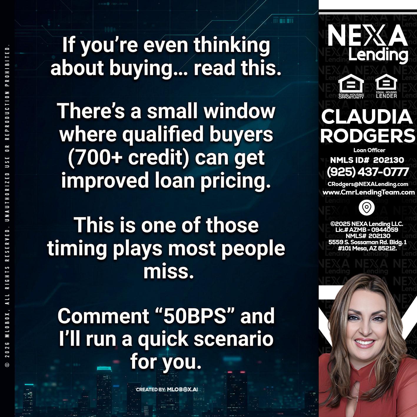 IF YOU EVER - Claudia Rodgers -Loan Officer