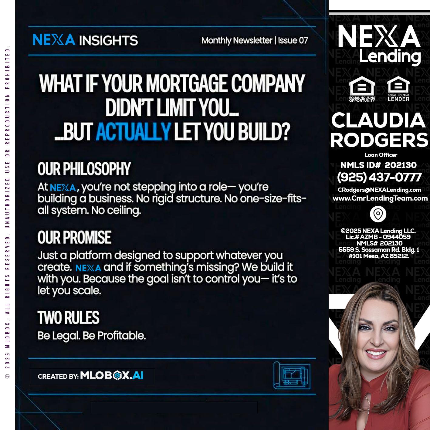 NEXA INSIGHTS - Claudia Rodgers -Loan Officer
