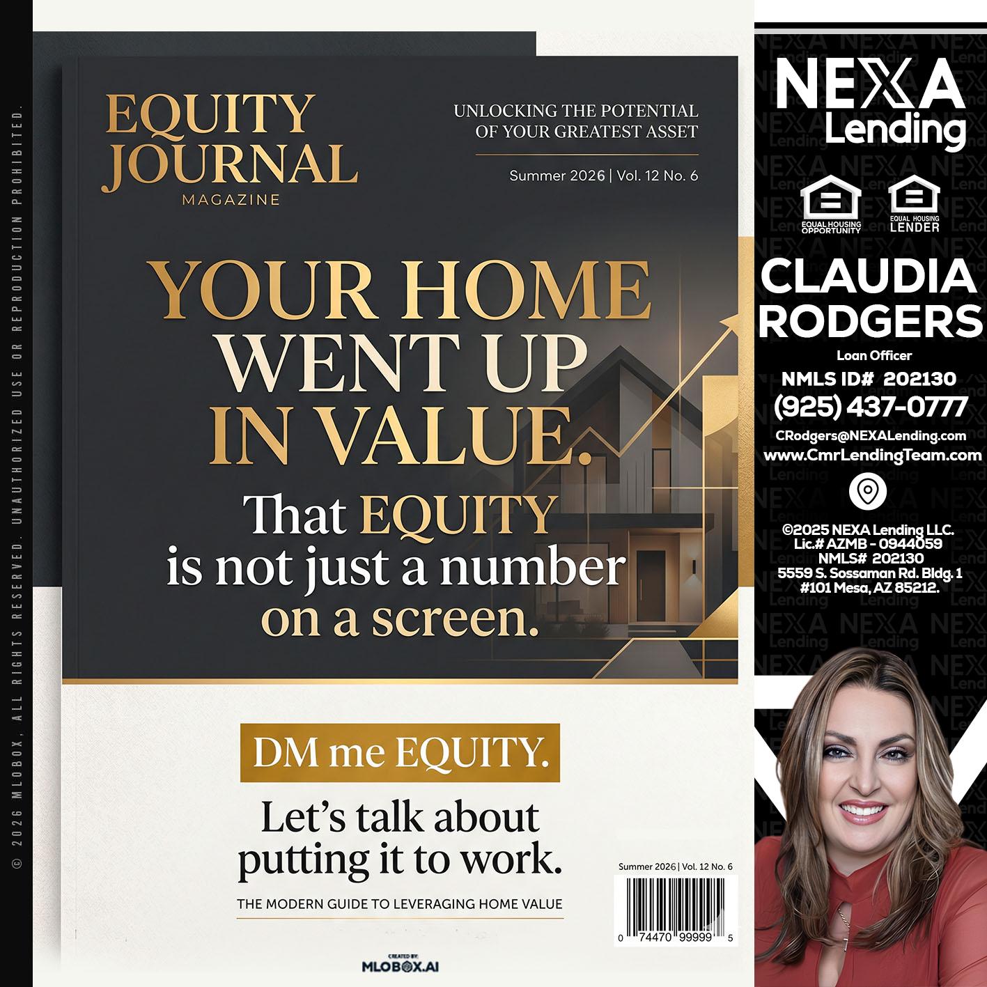 YOUR HOME - Claudia Rodgers -Loan Officer