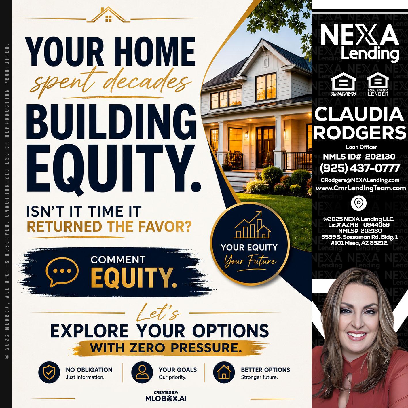 building equity - Claudia Rodgers -Loan Officer
