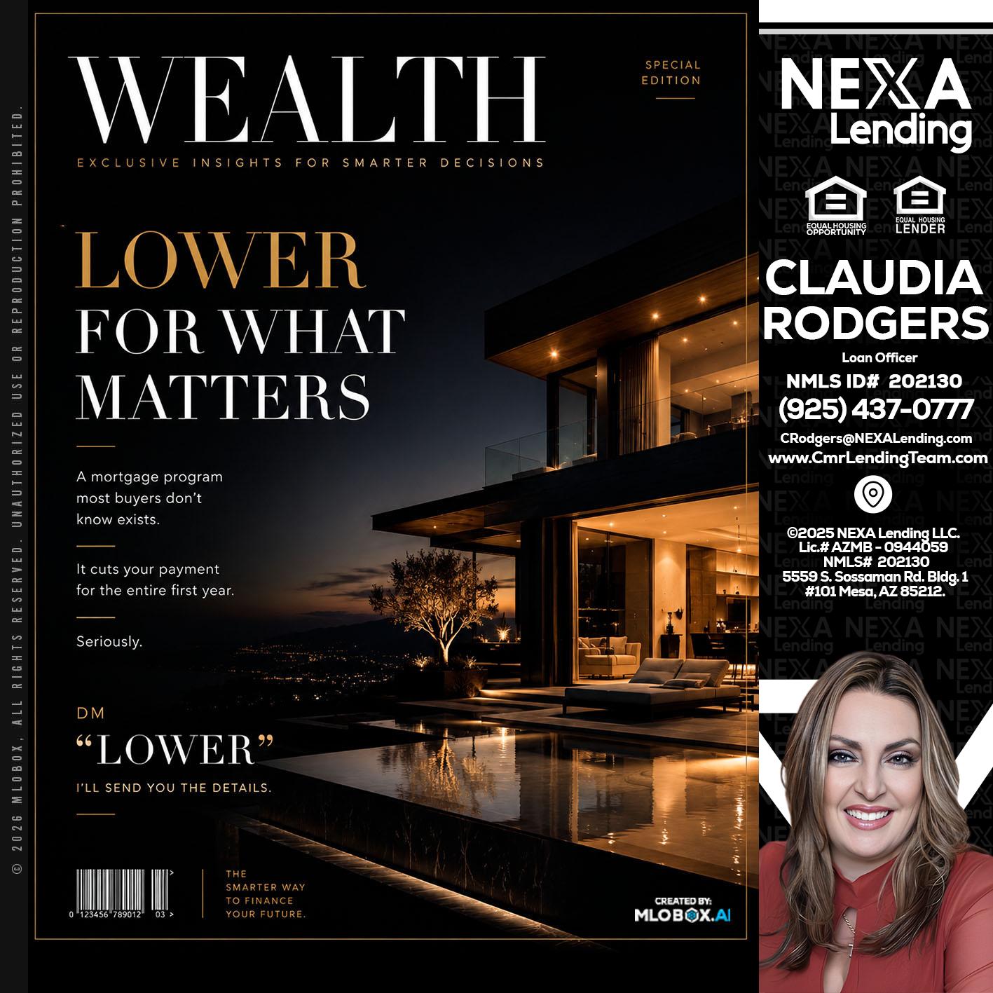 WEALTH - Claudia Rodgers -Loan Officer