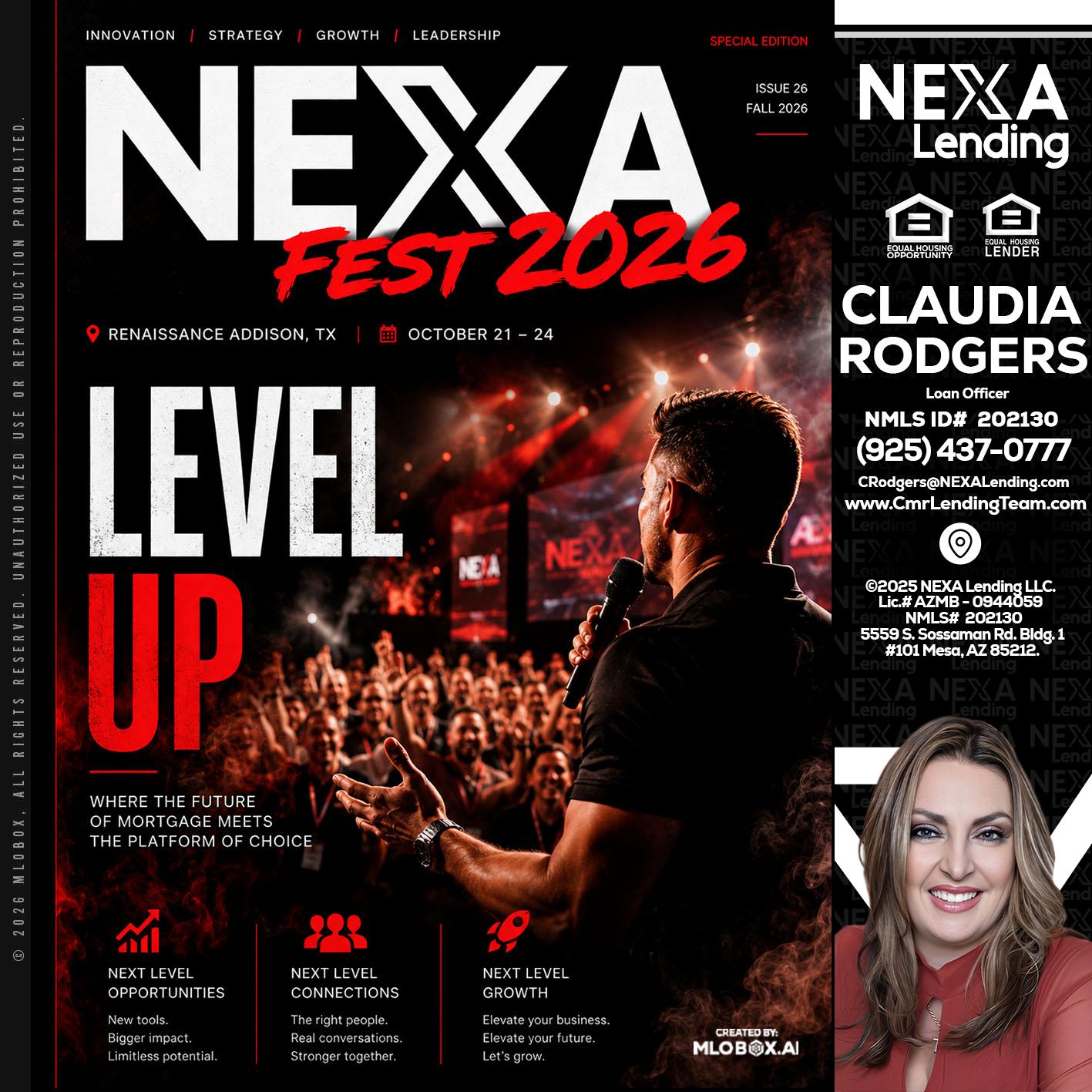 NEXA FEST 2026 - Claudia Rodgers -Loan Officer