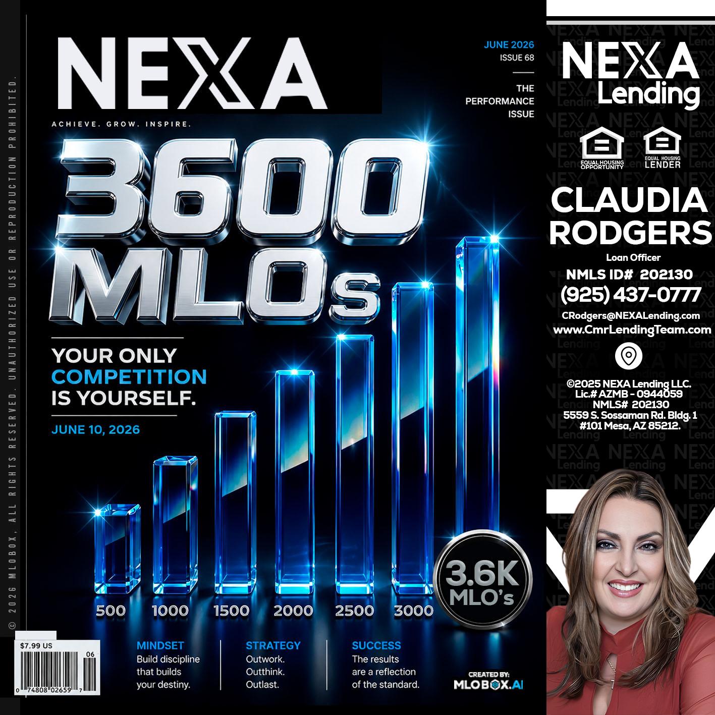 3600 MLOs - Claudia Rodgers -Loan Officer