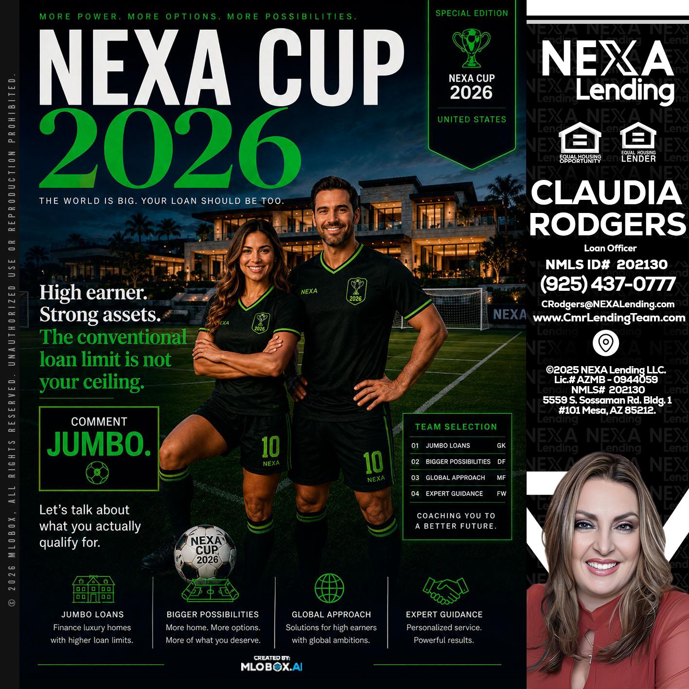 NEXA CUP 2026 - Claudia Rodgers -Loan Officer