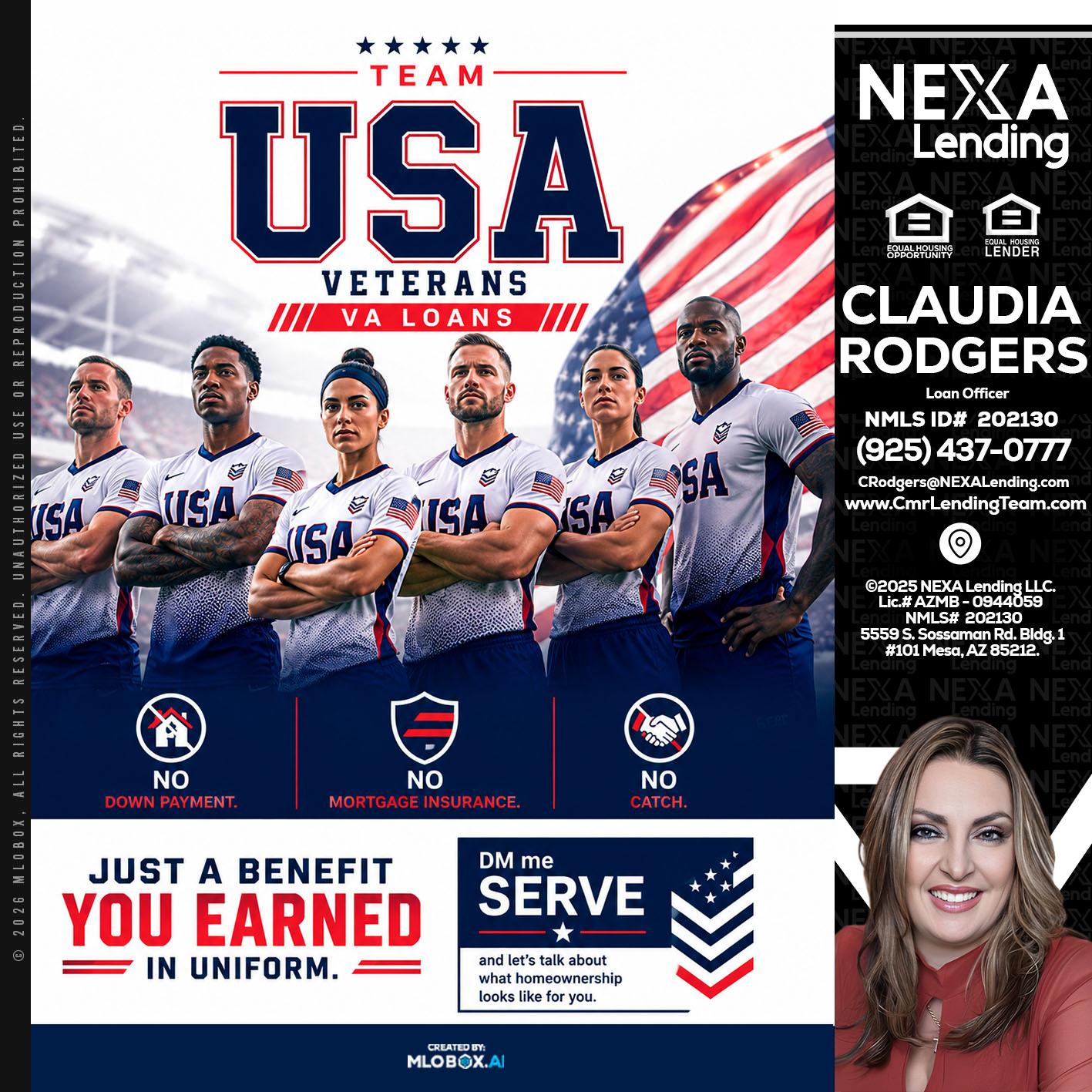 USA TEAM - Claudia Rodgers -Loan Officer