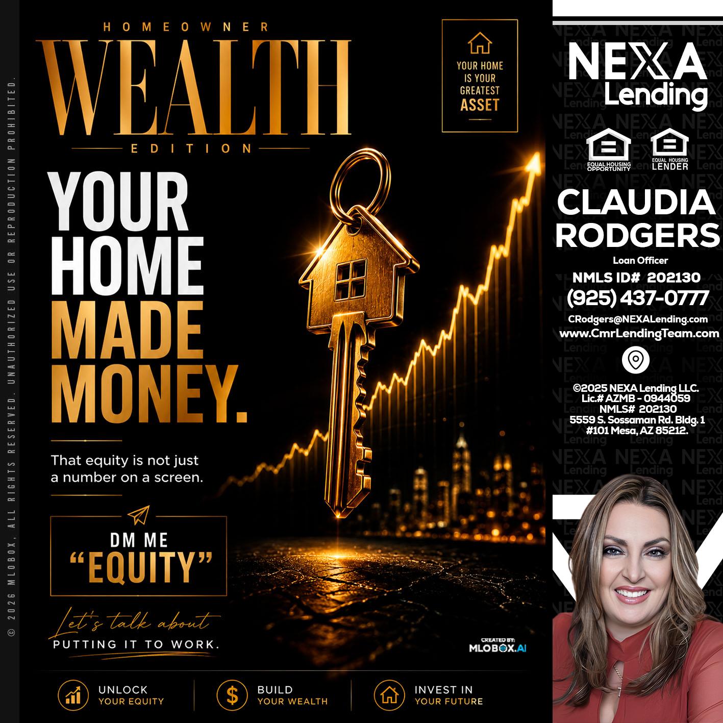 YOUR HOME MADE - Claudia Rodgers -Loan Officer