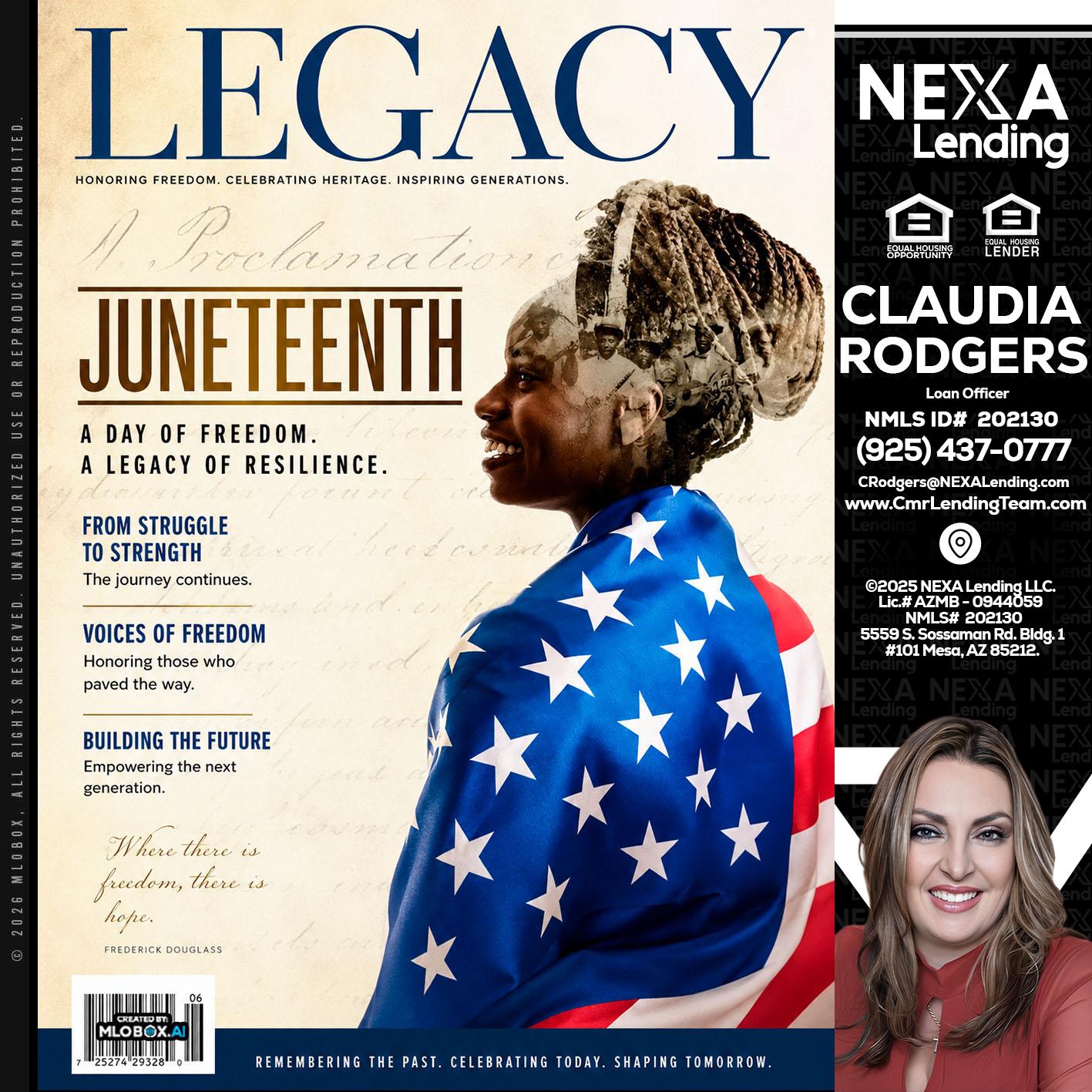LEGACY - Claudia Rodgers -Loan Officer