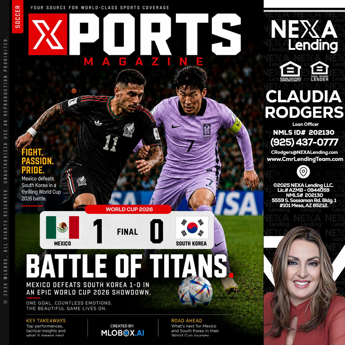 XPORTS MAGAZINE - Claudia Rodgers -Loan Officer