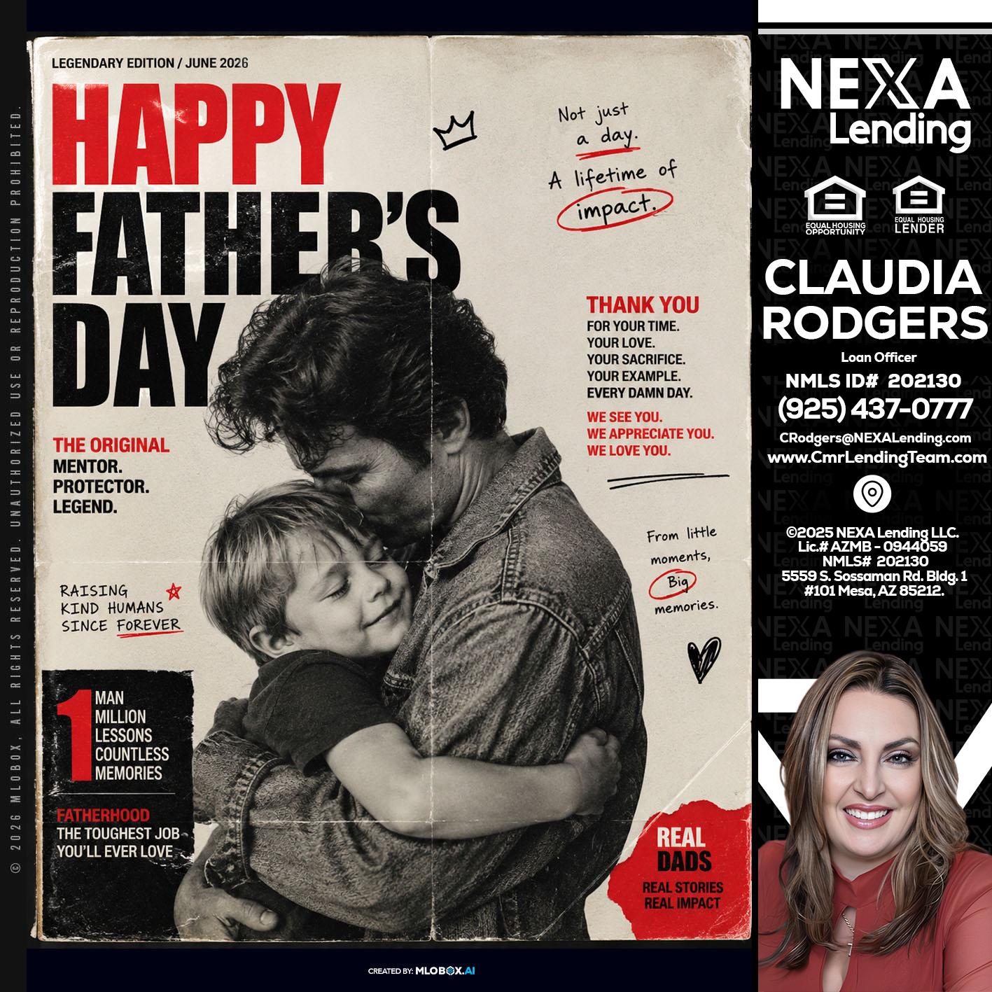 HAPPY FATHERS DAY - Claudia Rodgers -Loan Officer