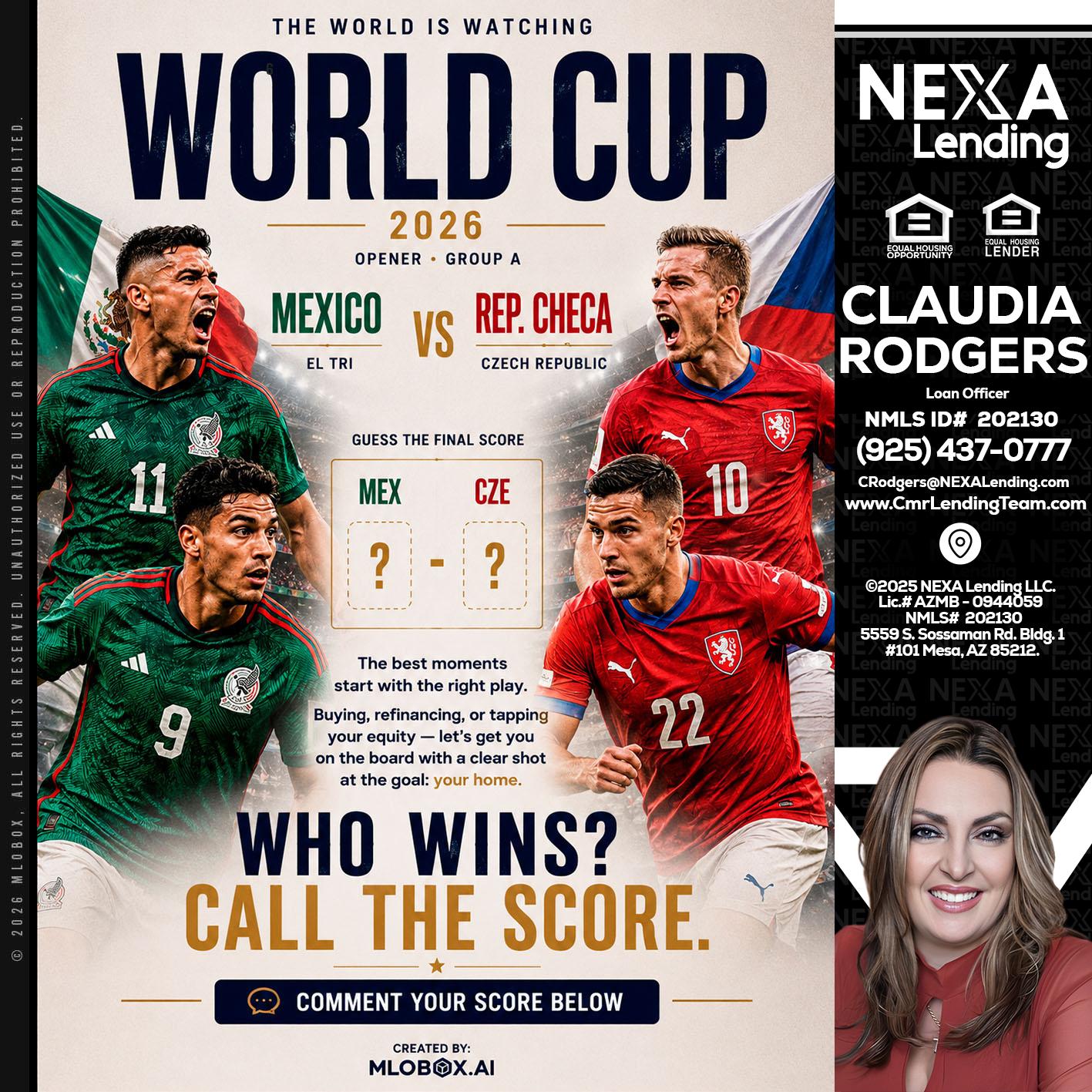WORLD CUP 2026 - Claudia Rodgers -Loan Officer