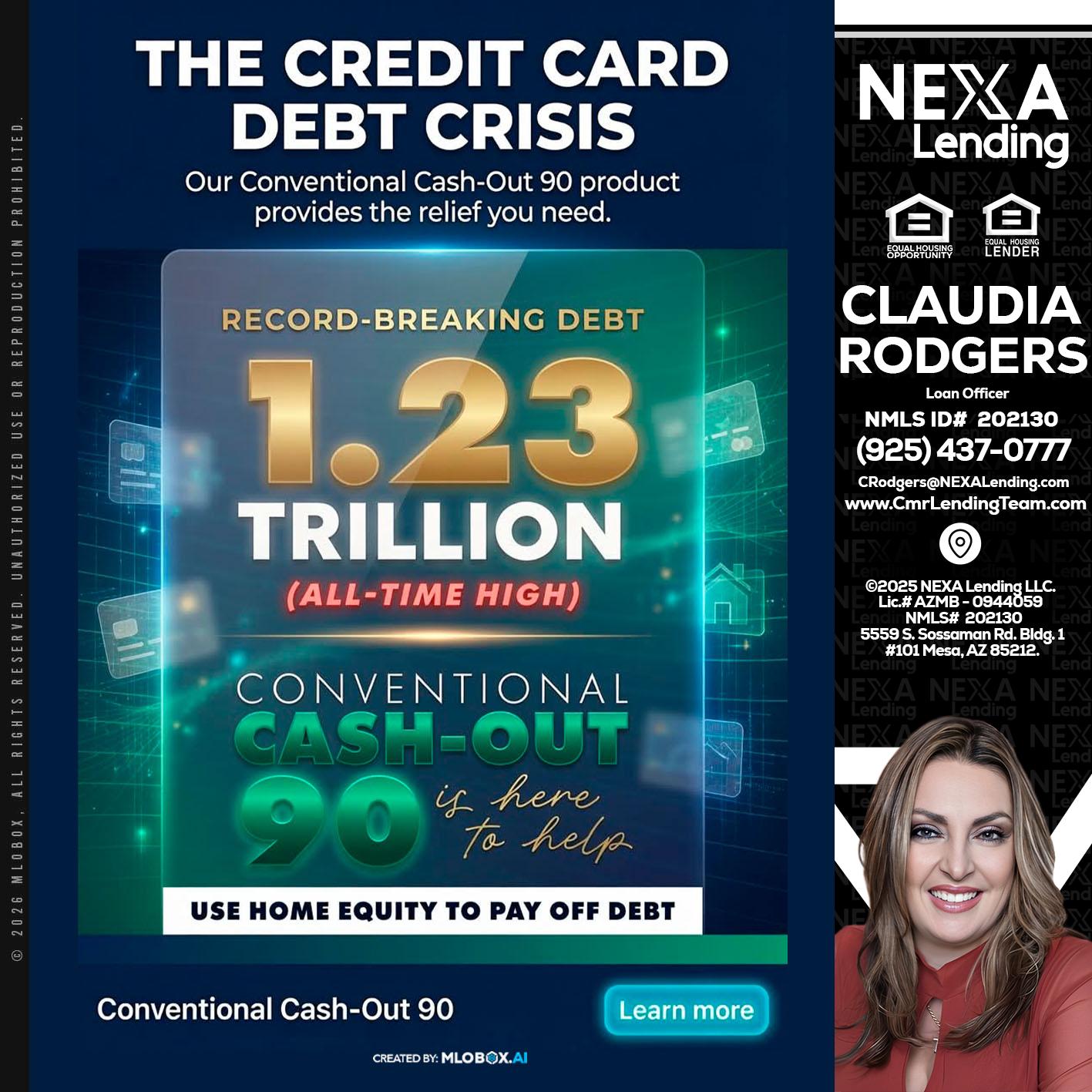THE CREDIT CARD - Claudia Rodgers -Loan Officer