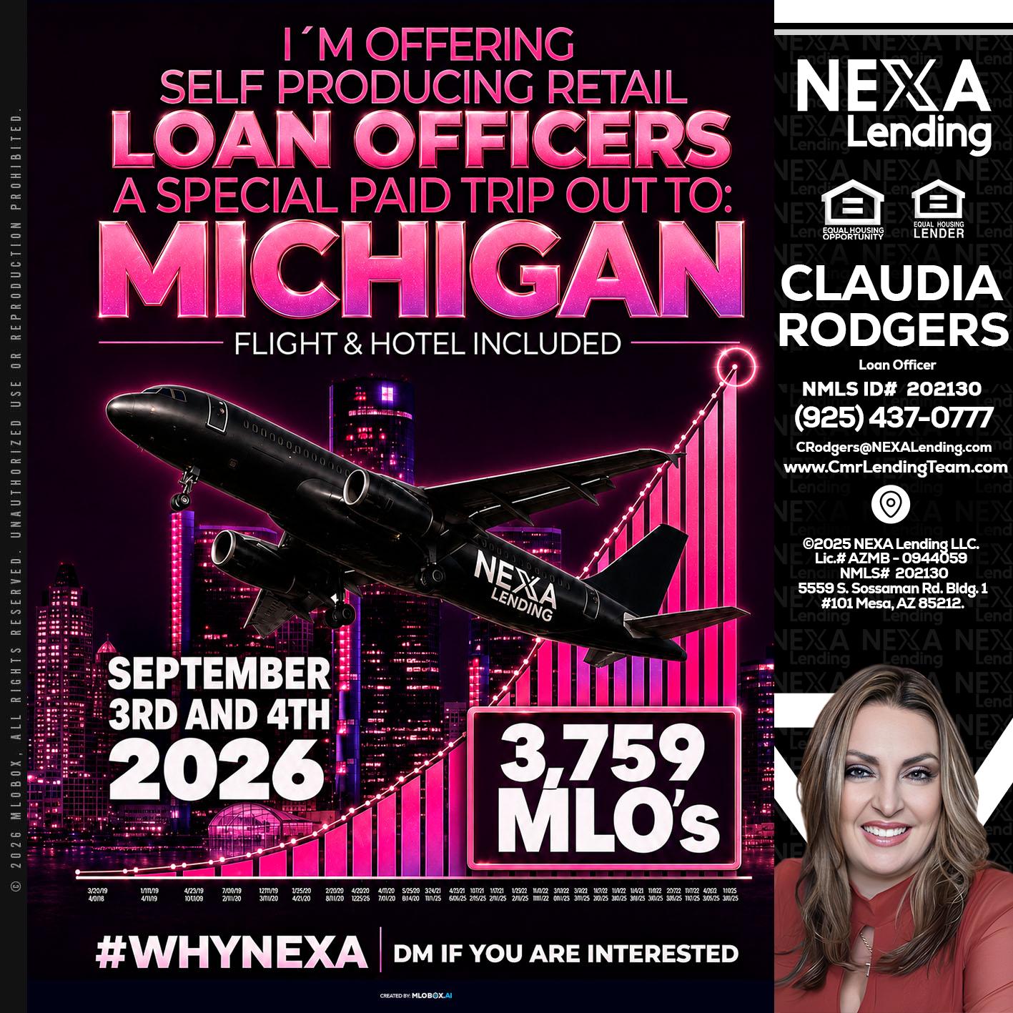 MICHIGAN TRIP - Claudia Rodgers -Loan Officer